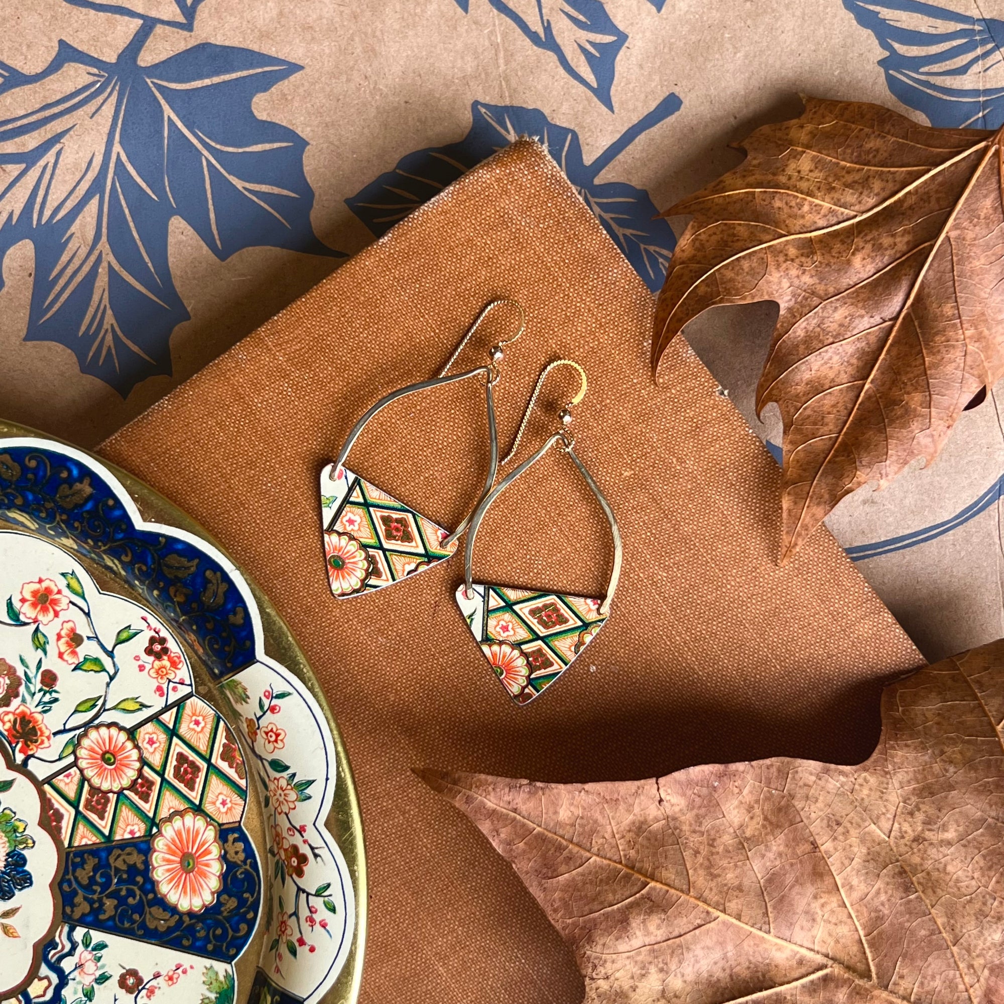 Paprika, Triangle Cloche Earrings 2