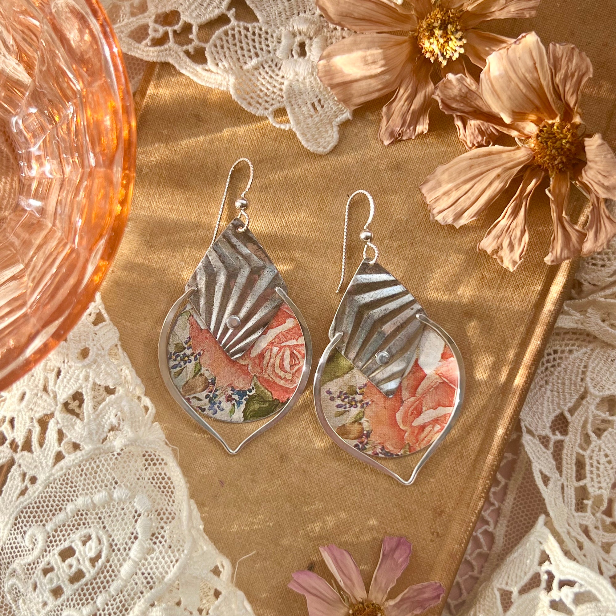 English Rose, Confection Earrings 1