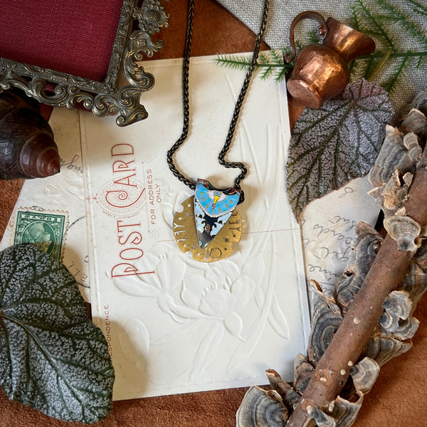 Fortune Teller Necklace, Jeweltone---
