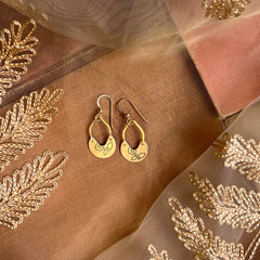 Golden Hour Foliage 3, Tiny Keyhole Earrings
