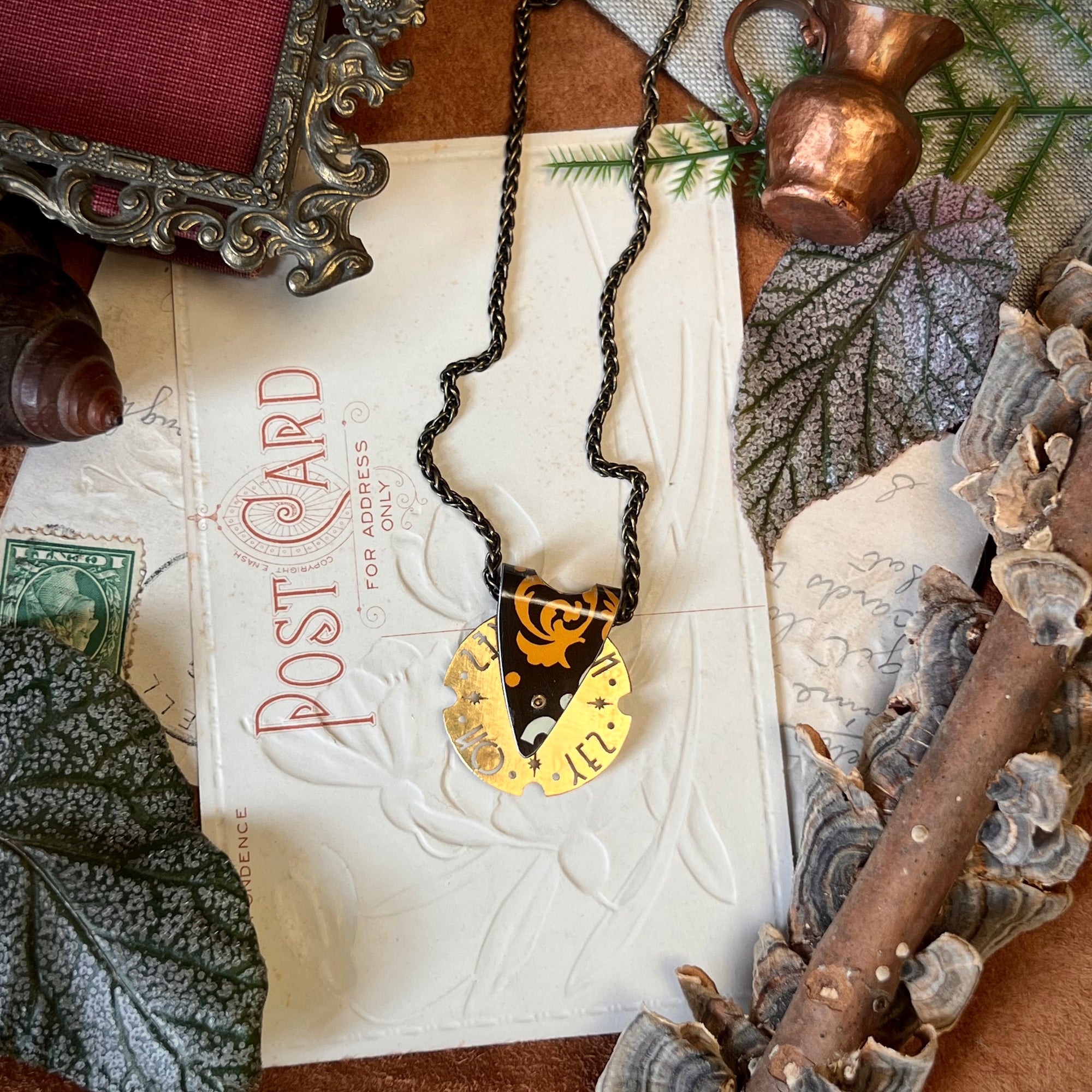 Fortune Teller Necklace, Goldenrod 5 ---