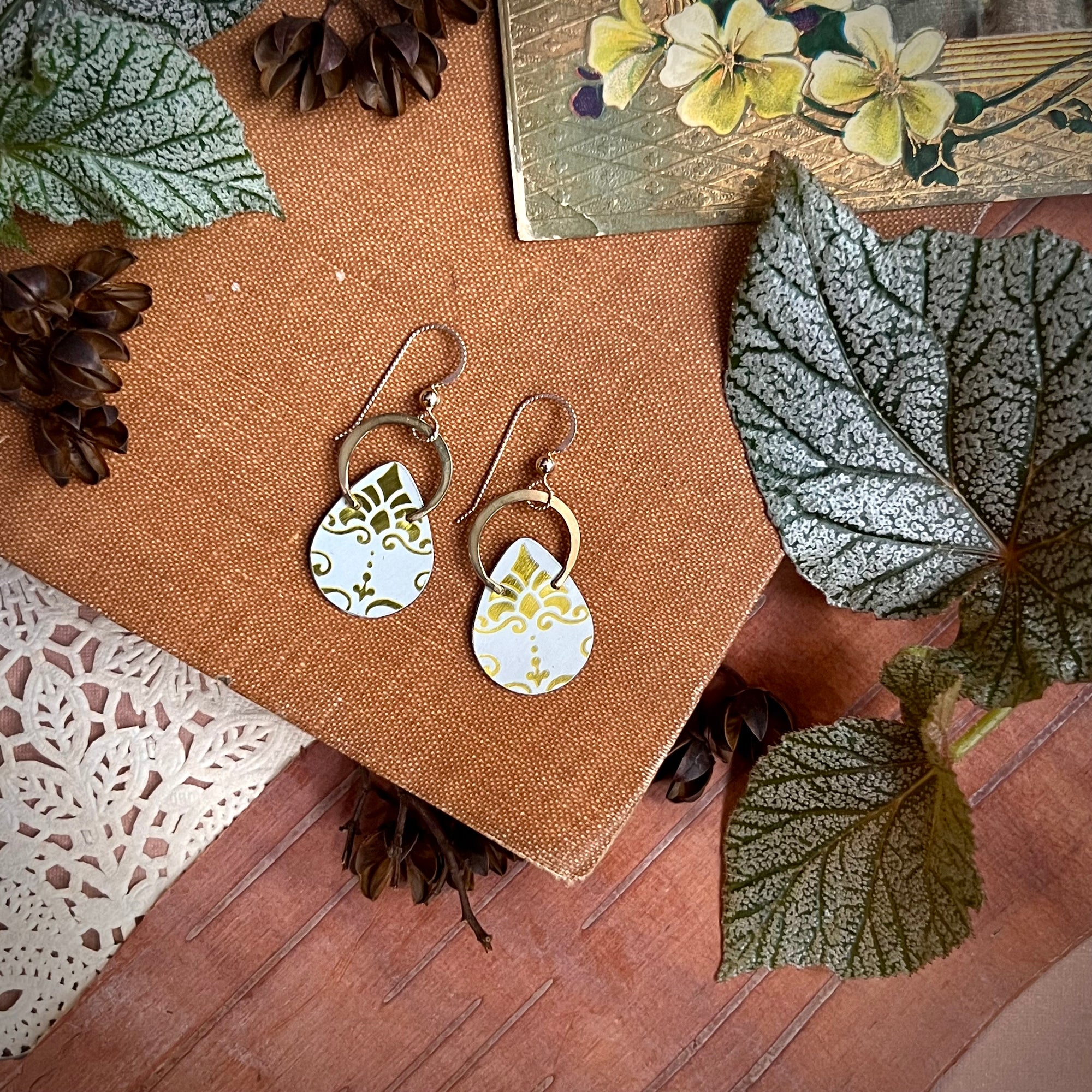 Halo Teardrop Earrings #5