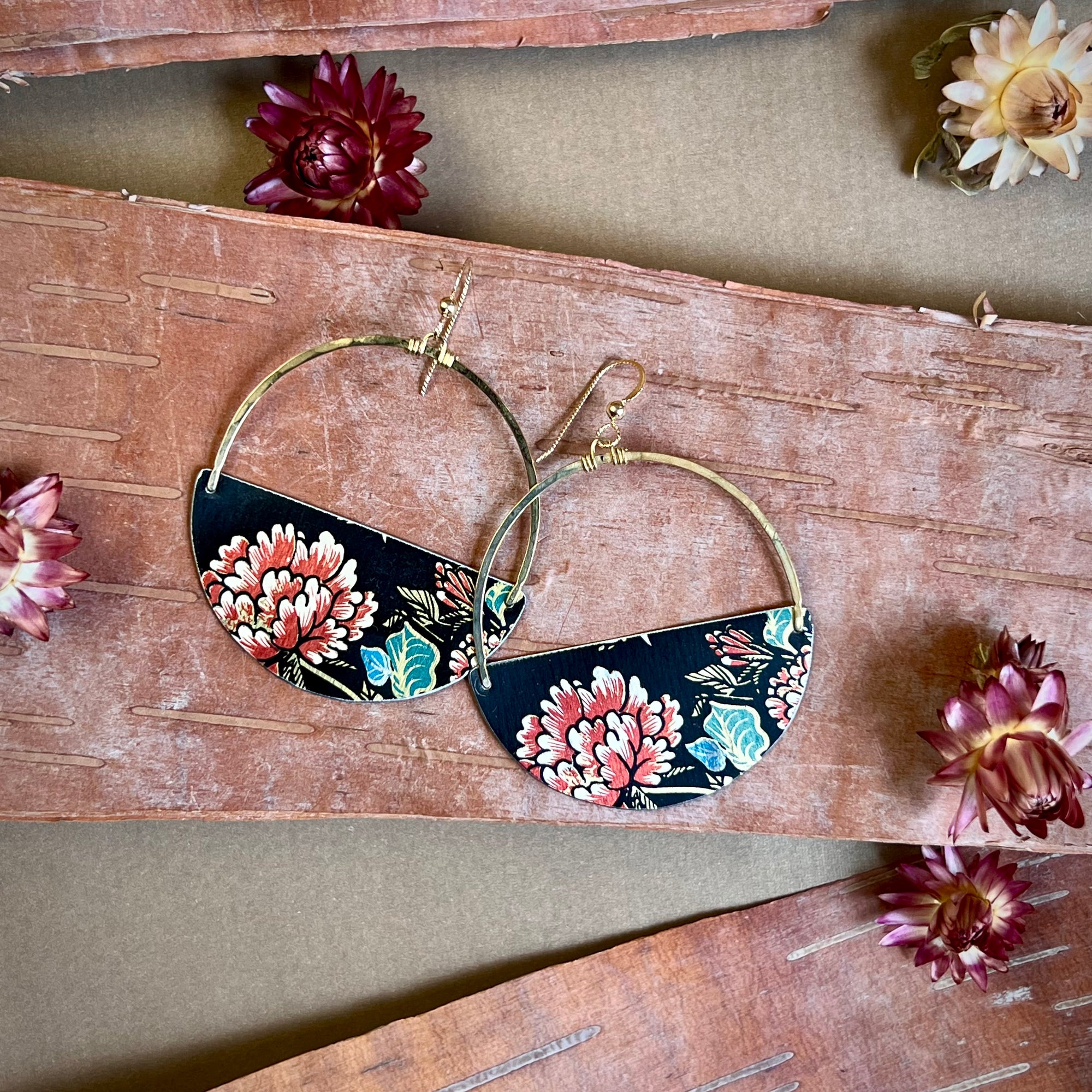 Black Velvet, Big Mama Earrings #7 ---