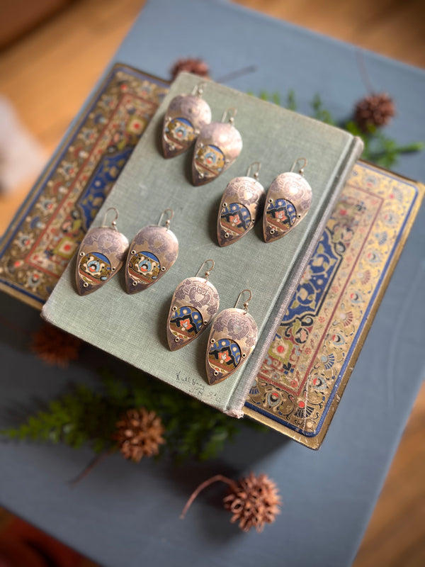 Engraved Owl Earrings *PREORDER*---