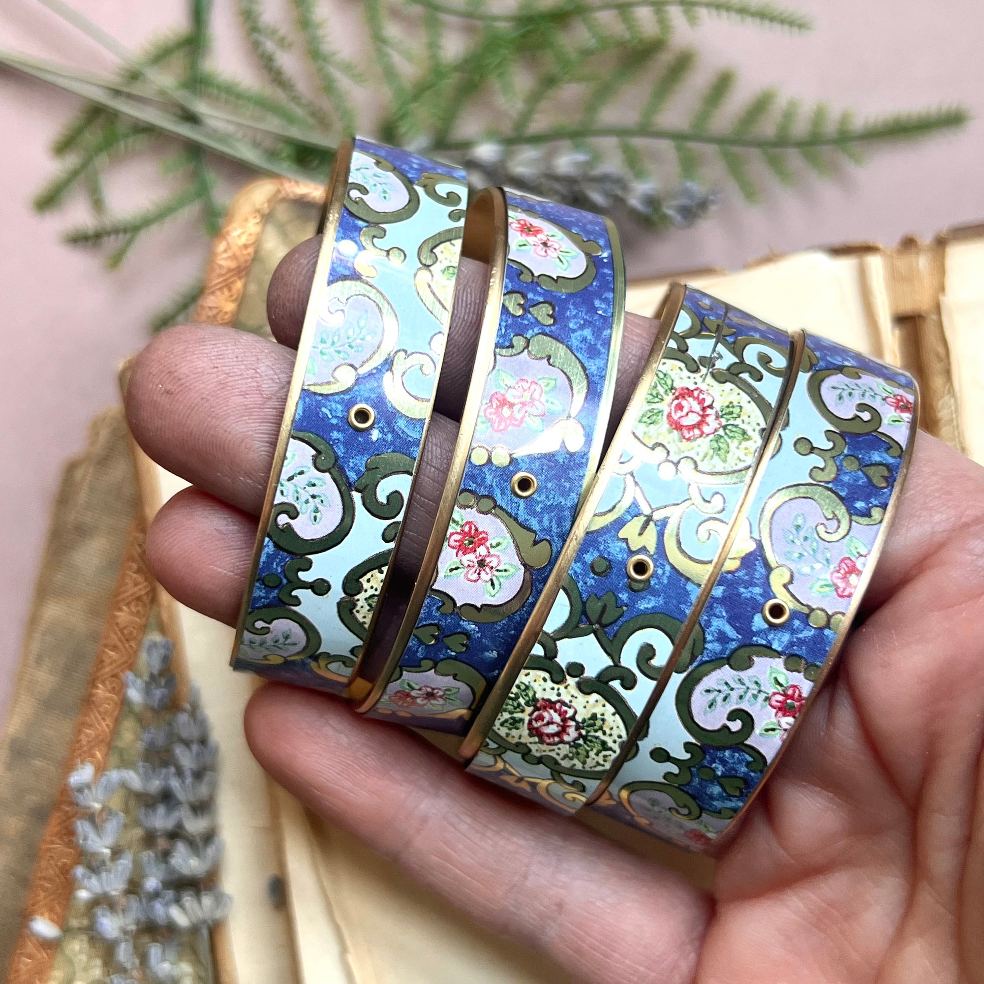 Cuff Bracelet Wide, Porcelain