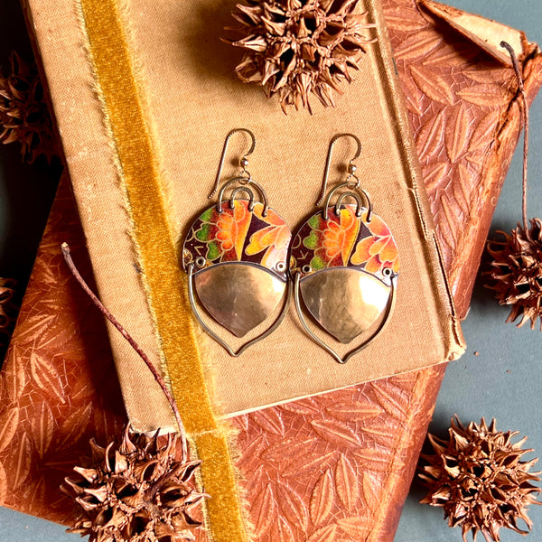 Acorn Earrings 3 ---