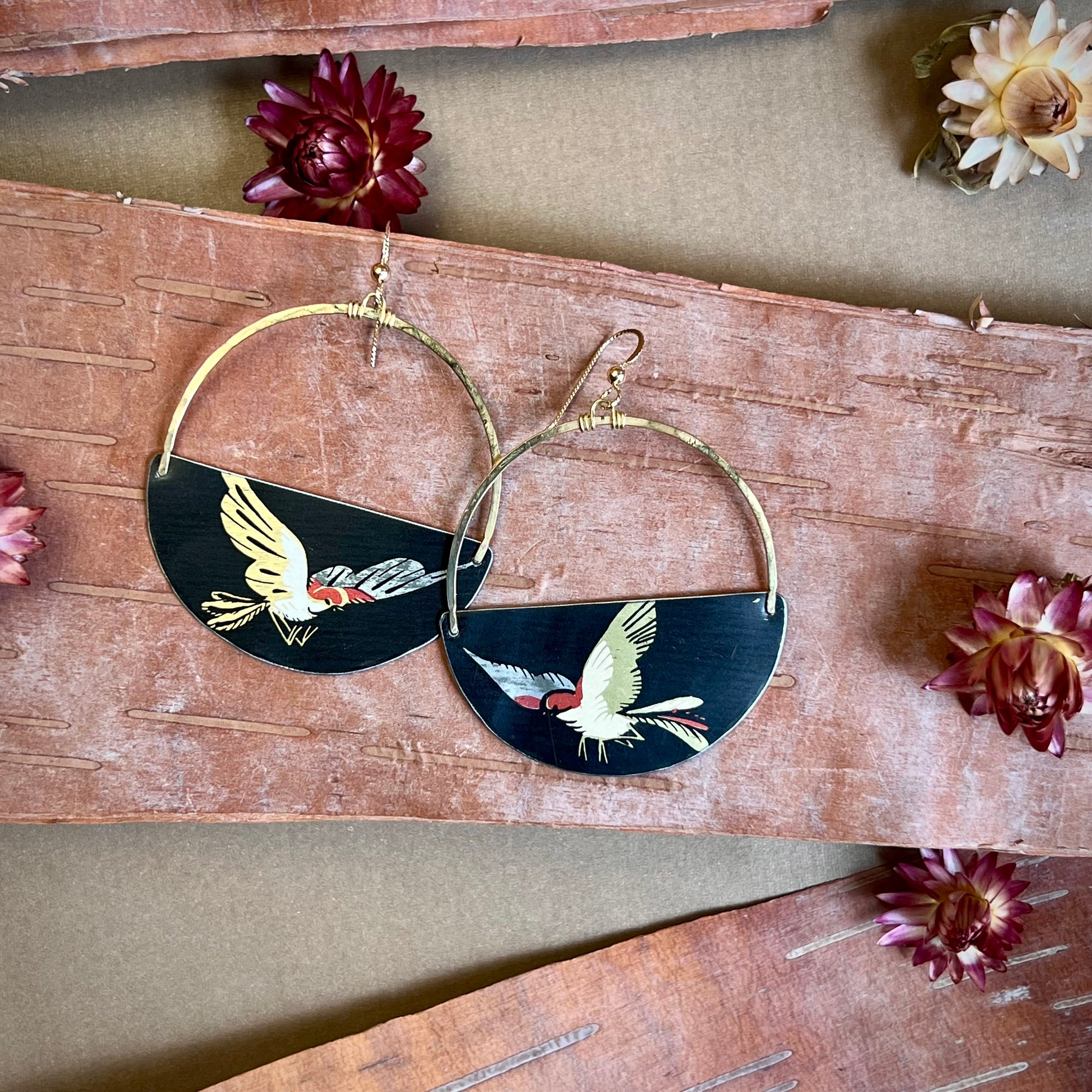 Black Velvet, Big Mama Earrings #1 ---