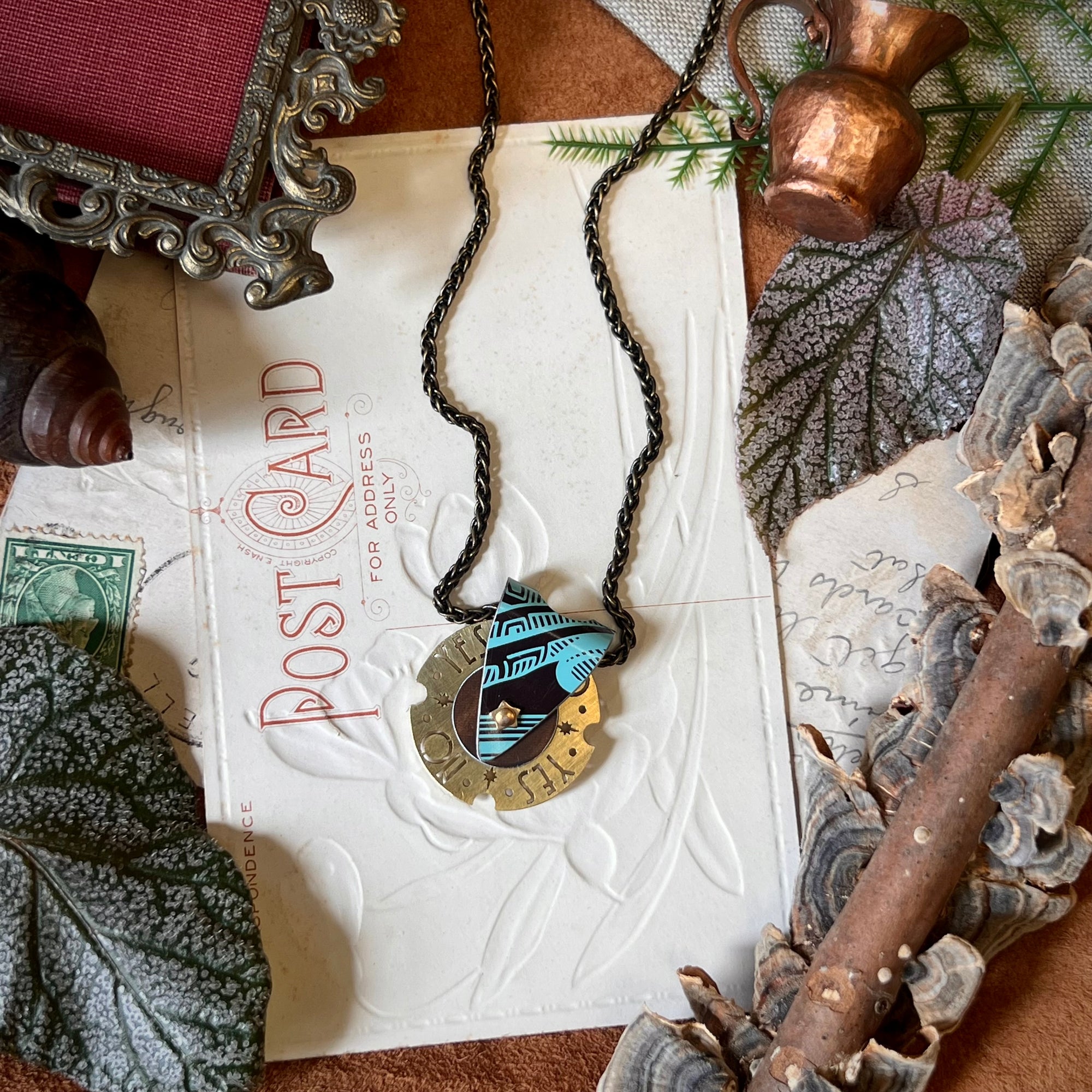 Fortune Teller Necklace, Tiffany Cocoa 7 ---