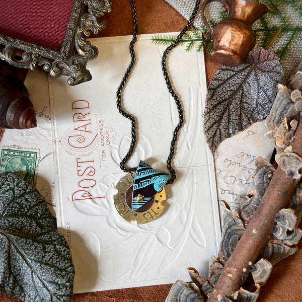 Fortune Teller Necklace, Tiffany Cocoa 7 ---
