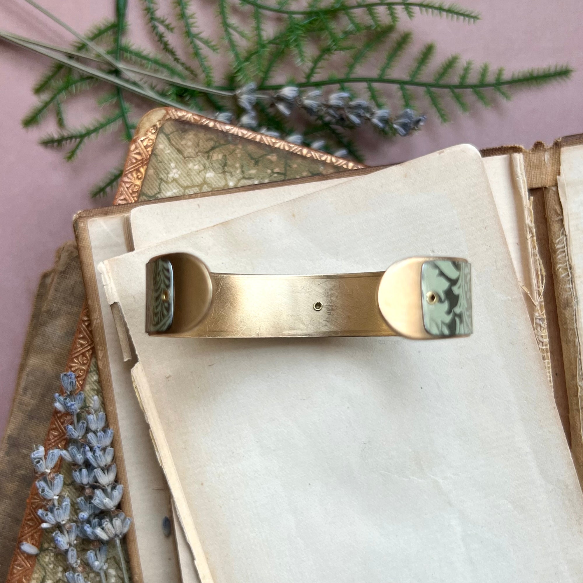 Cuff Bracelet Wide, Peach Tulip 2