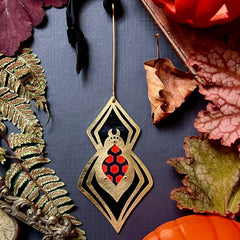 Spider Ornament, Red Hex