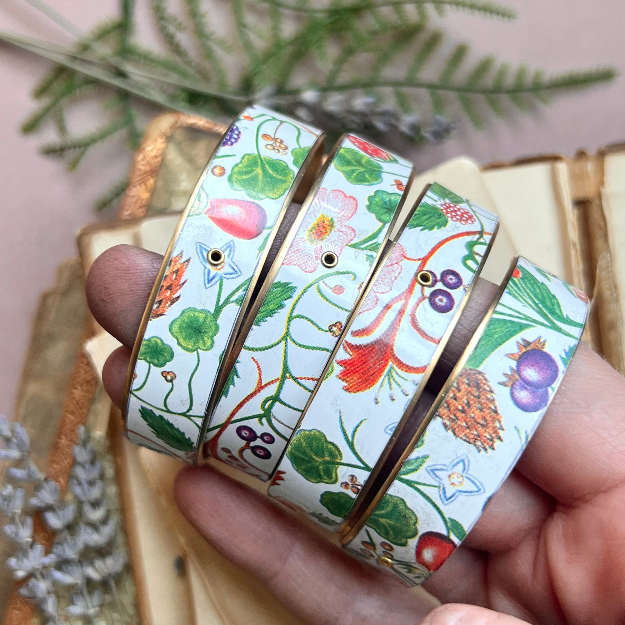 Cuff Bracelet Wide, Bramble Berry