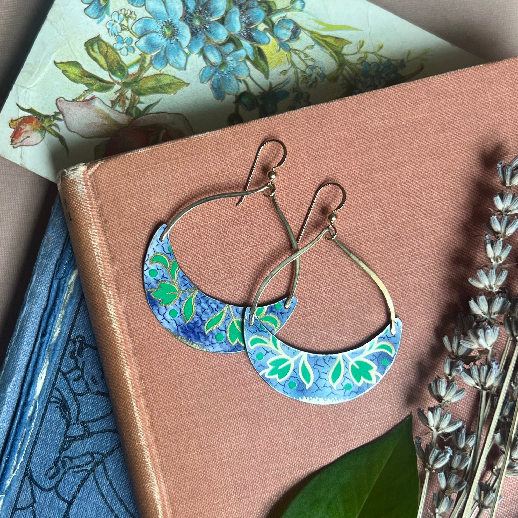Sky Blue Big Dollop Earrings 3