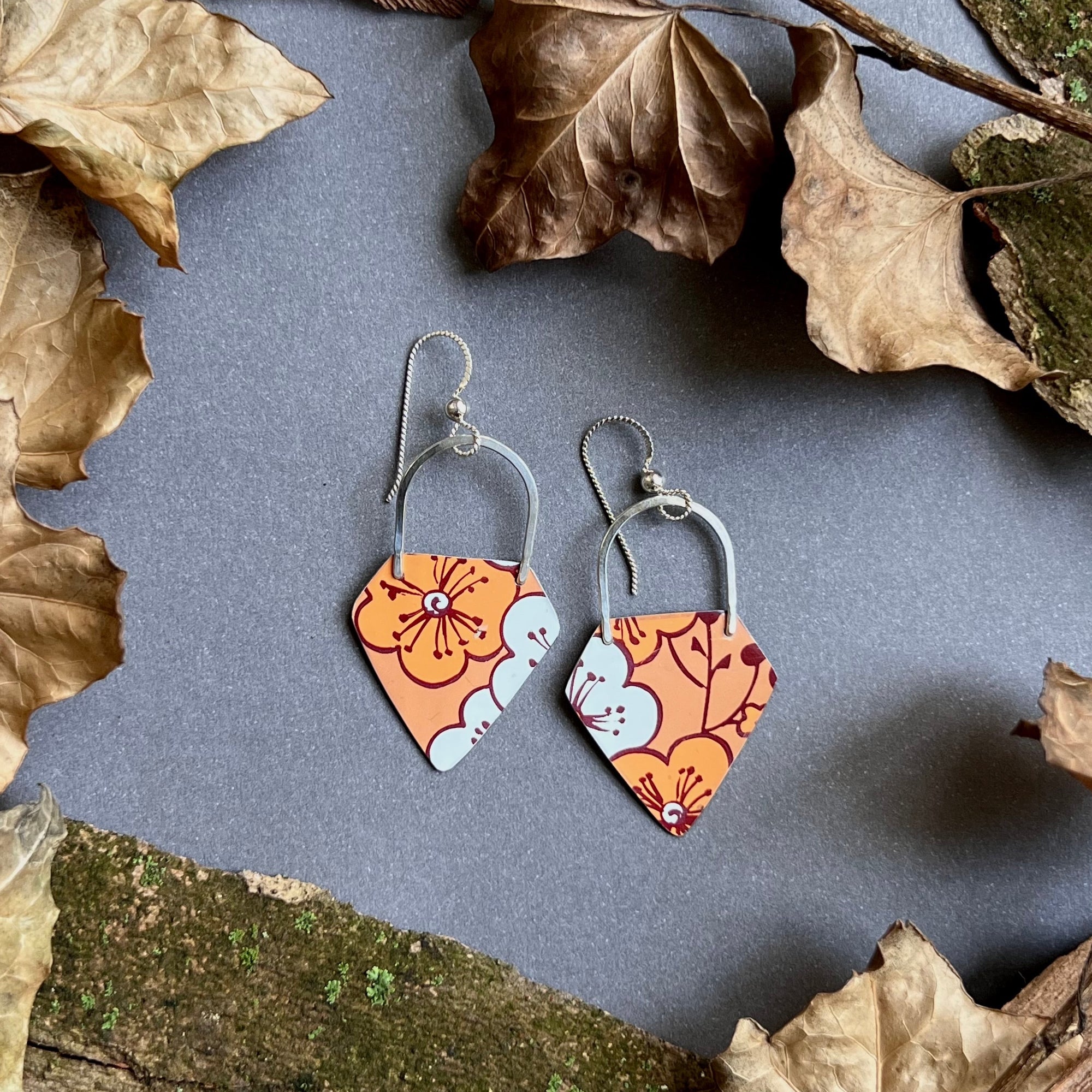 Persimmon, Cloche Earrings