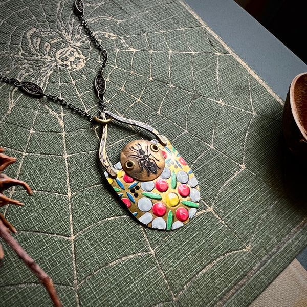 Mosaic Ant Necklace ---