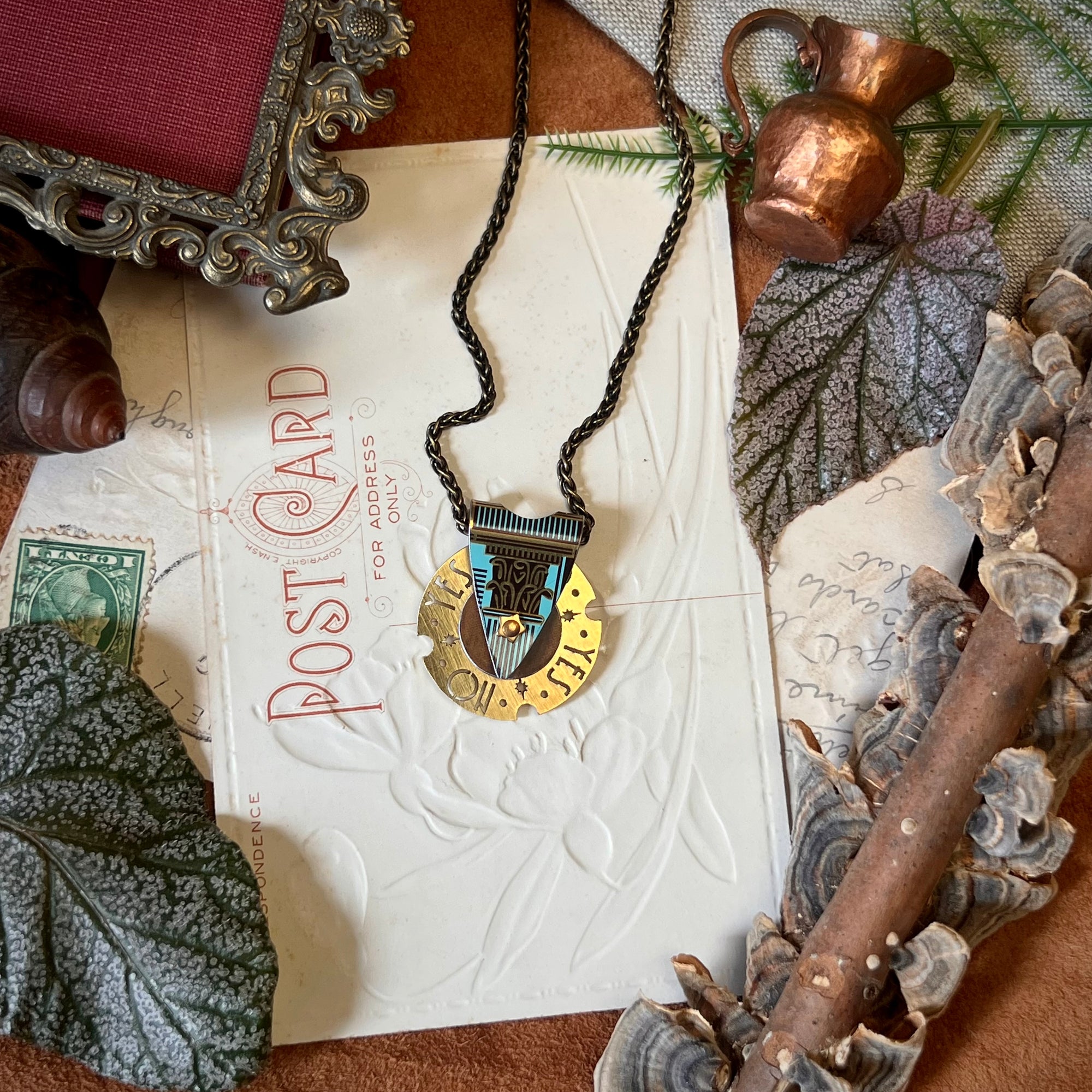 Fortune Teller Necklace, Tiffany Cocoa 8 ---