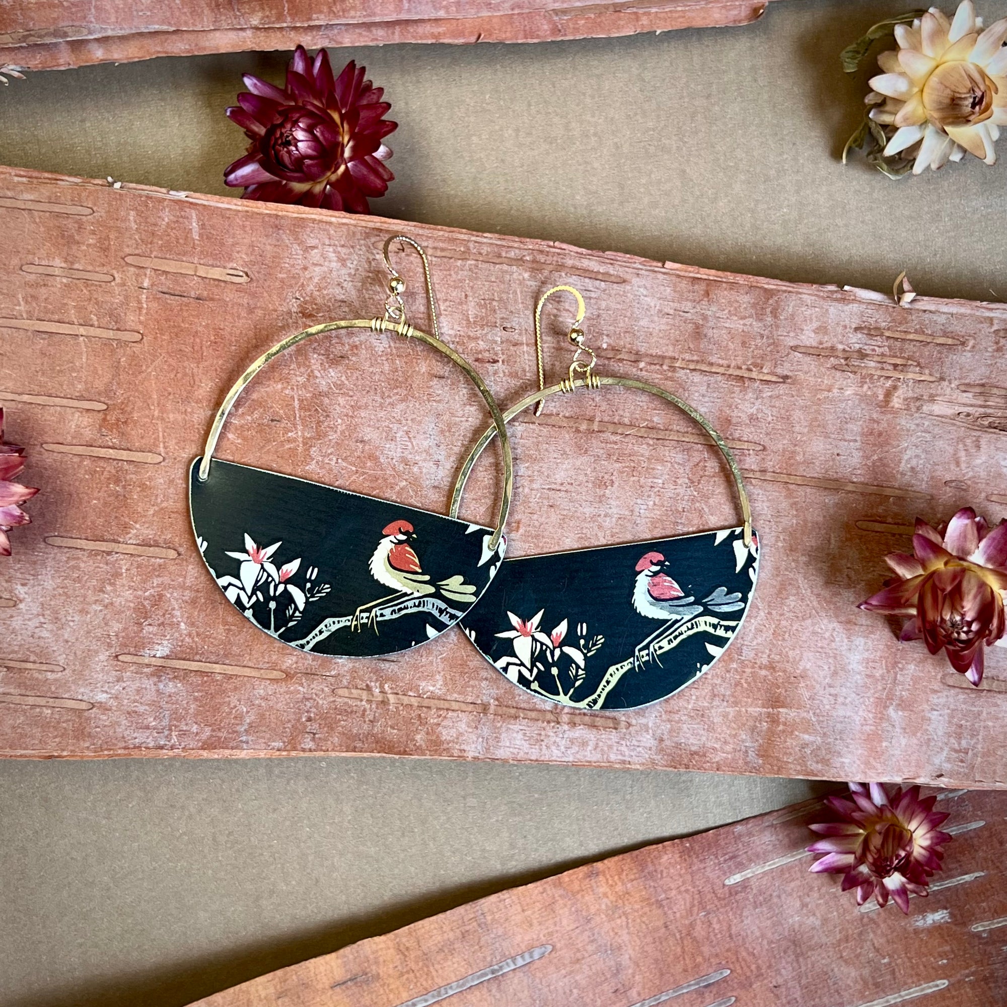 Black Velvet, Big Mama Earrings #2 ---
