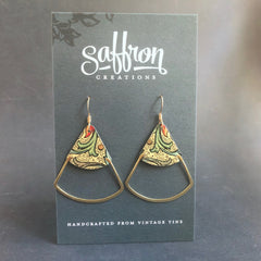 Florentine Deco Fan Earrings