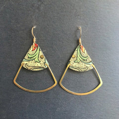 Florentine Deco Fan Earrings